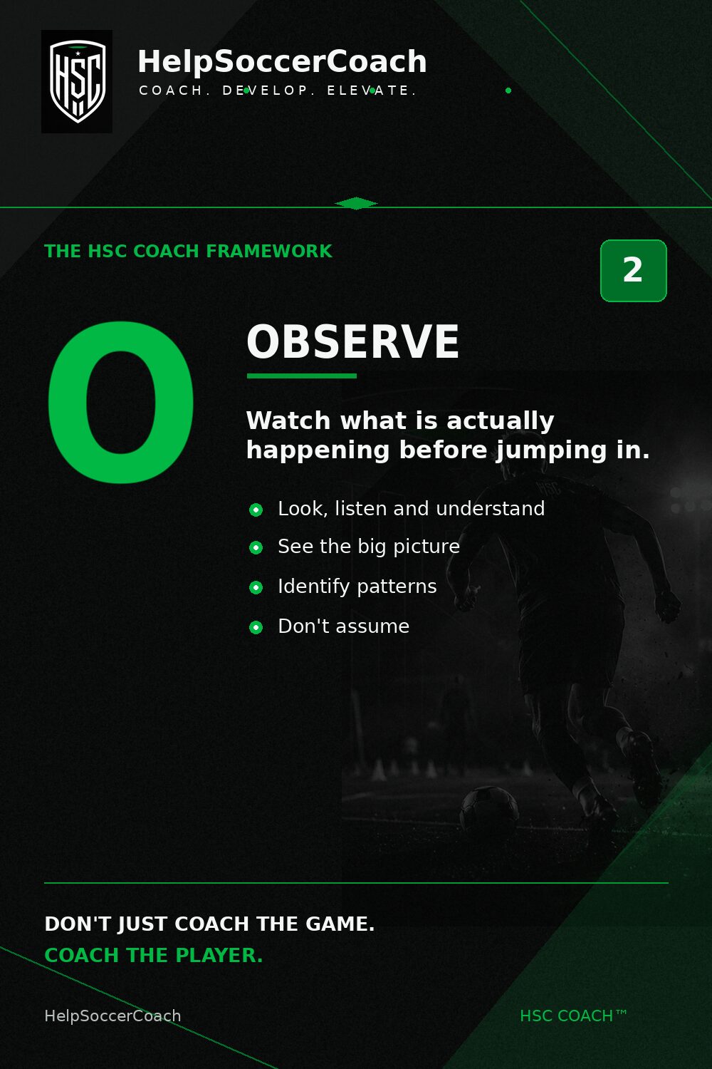 Step 2 – Observe: watch what is actually happening before jumping in